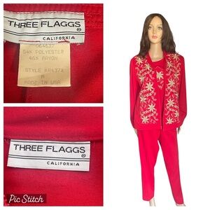 Three flag’s California red/gold suit size M